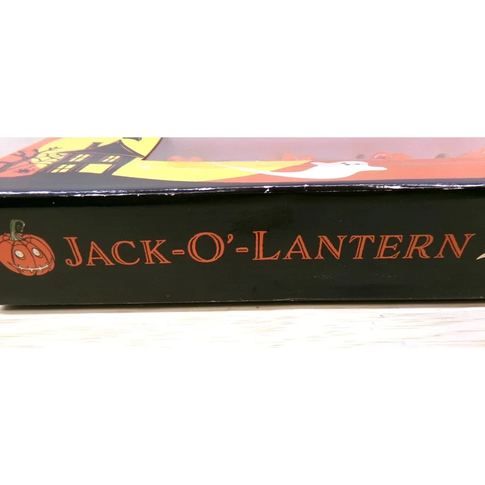 Kurt Adler Vermont Country Store Halloween Jack O Lantern Light Set NIB